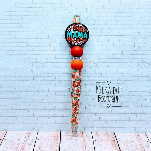 Mama Silicone Beaded Pen