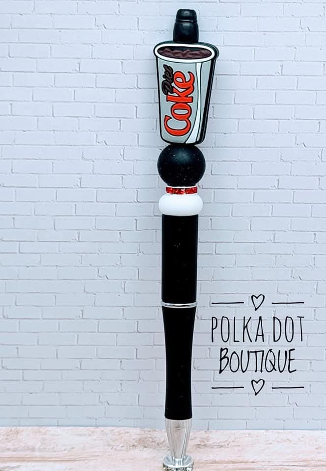 Diet Coke Silicone Beaded Pen