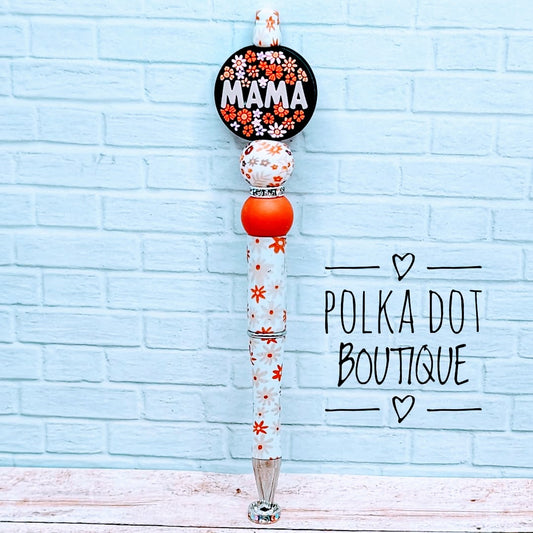 Mama Silicone Beaded Pen