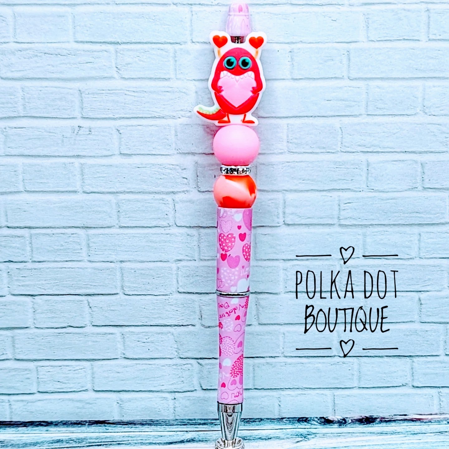 Love Monster Silicone Beaded Pen