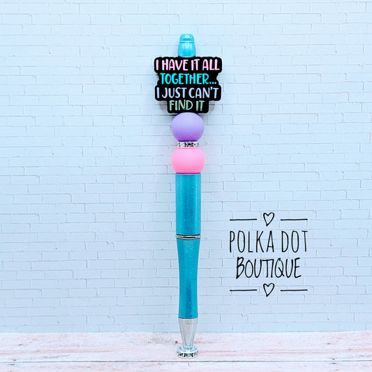 Have it all...Silicone Beaded Pen