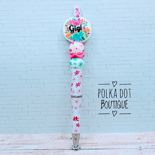 Gigi Silicone Beaded Pen