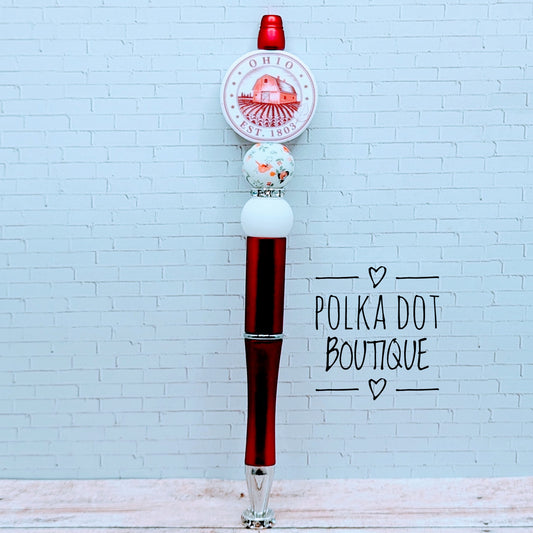 Ohio Silicone Beaded Pen