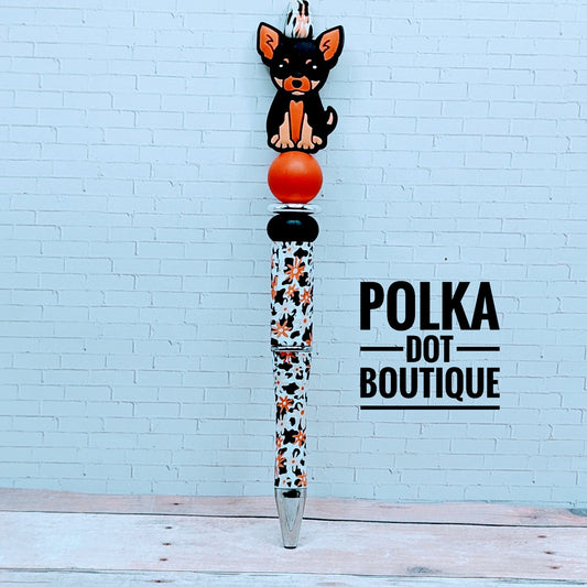 Dog : Chihuahua Silicone Beaded Pen
