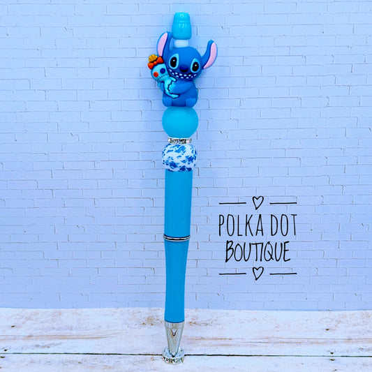 Stitch Silicone Beaded Pen