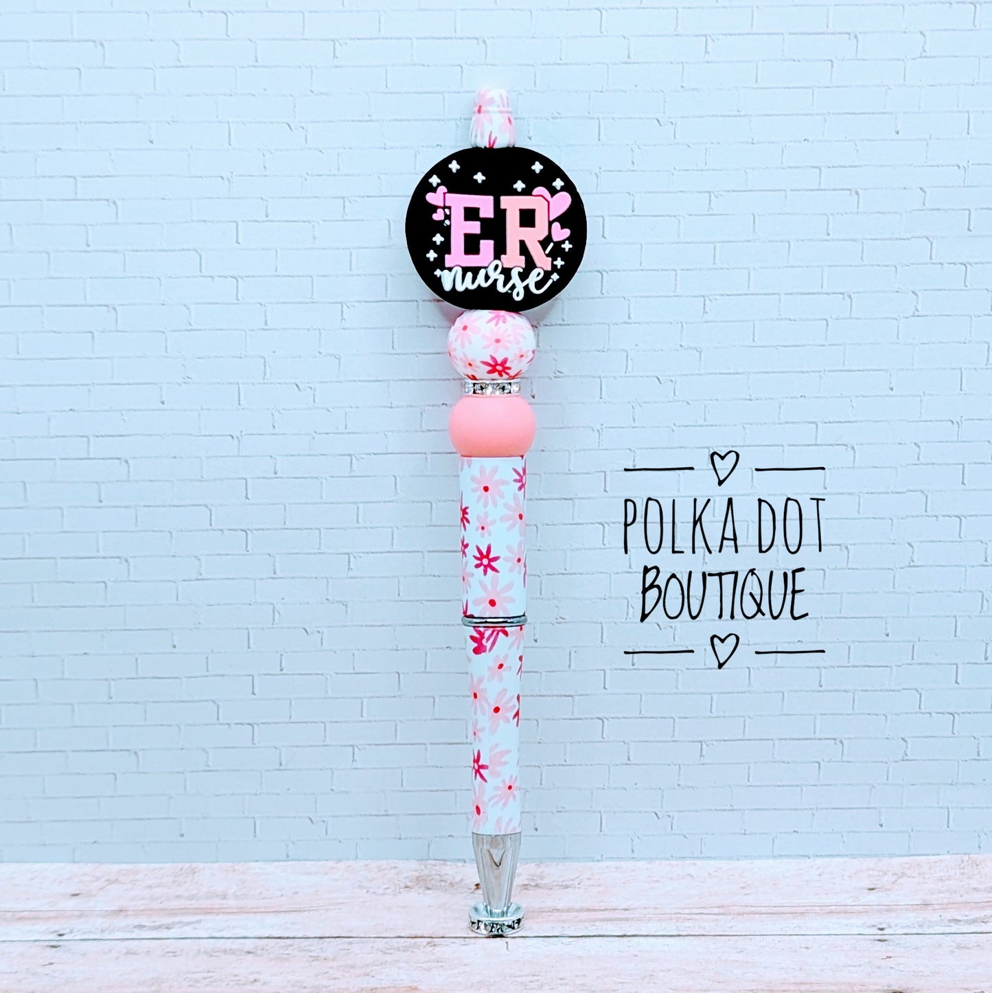Nurse : ER Nurse Silicone Beaded Pen ( 2 sided )