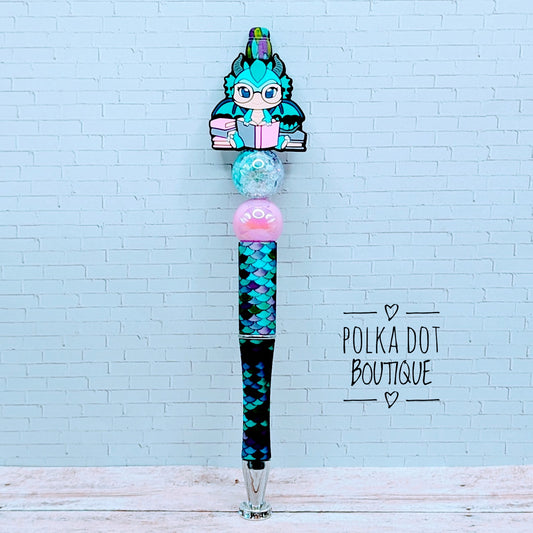 Dragon Silicone Beaded Pen