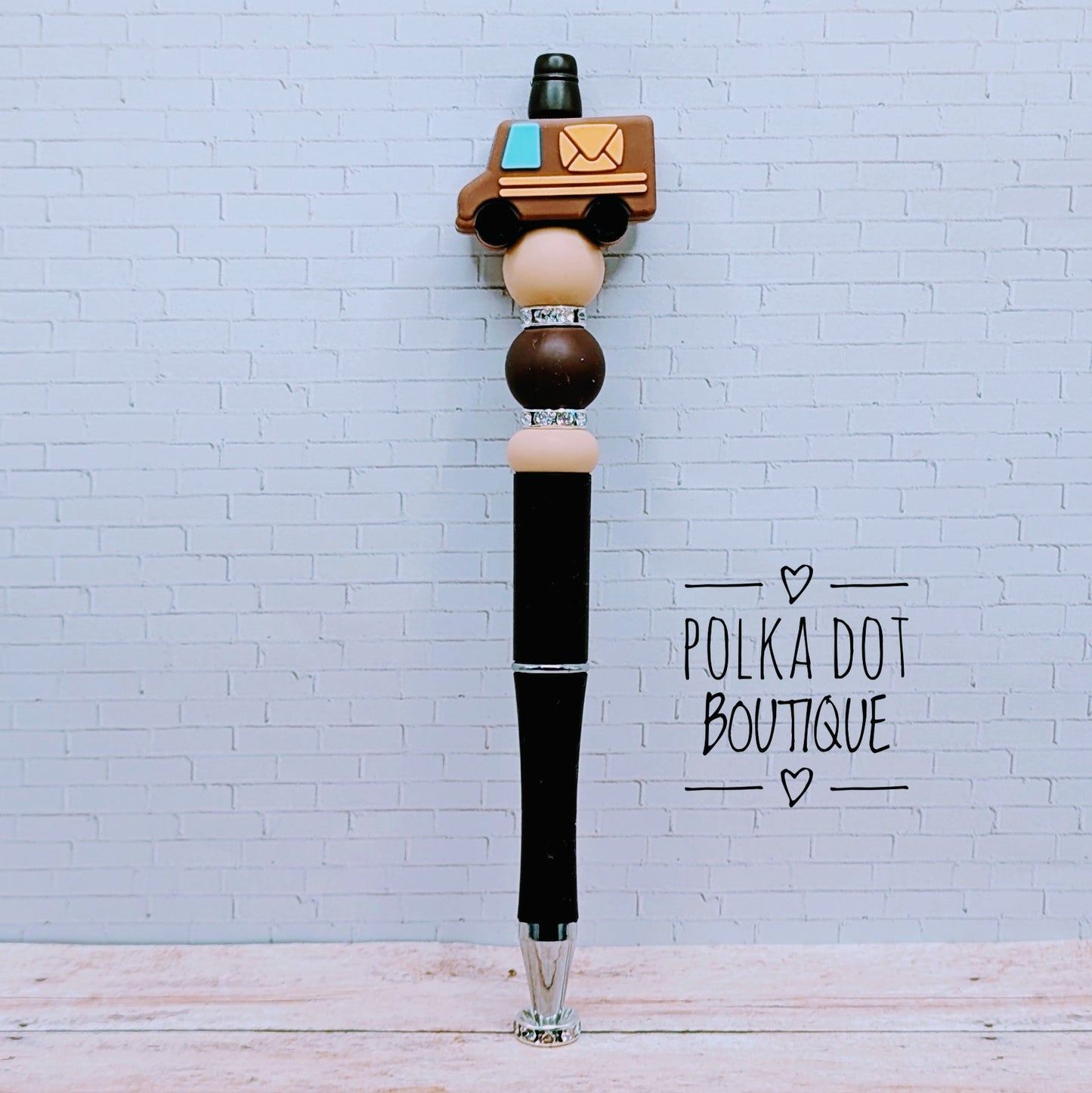 Career : UPS Truck Silicone Beaded Pen