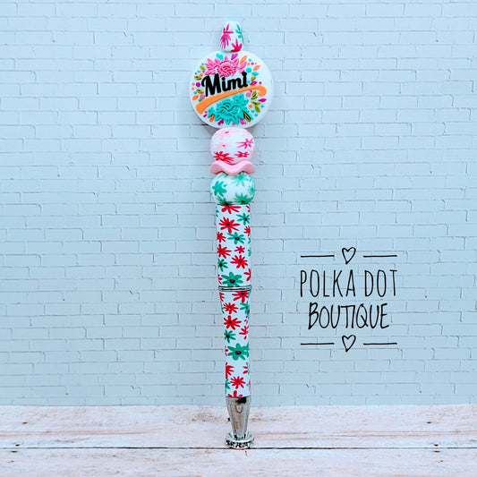 Mimi Silicone Beaded Pen