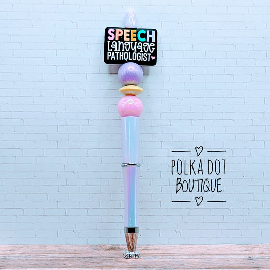 Teacher :  Speech Language Pathologist Silicone Beaded Pen