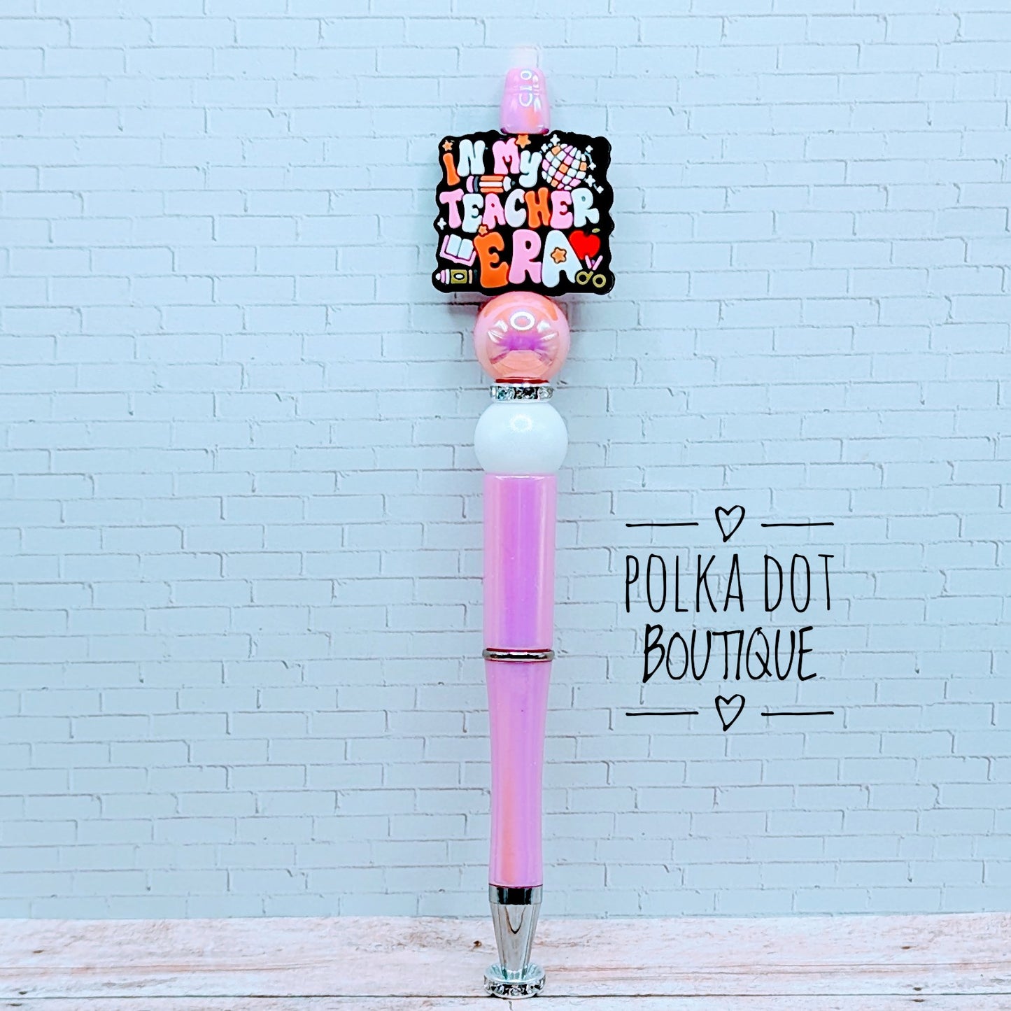 Teacher : In my teacher era Silicone Beaded Pen