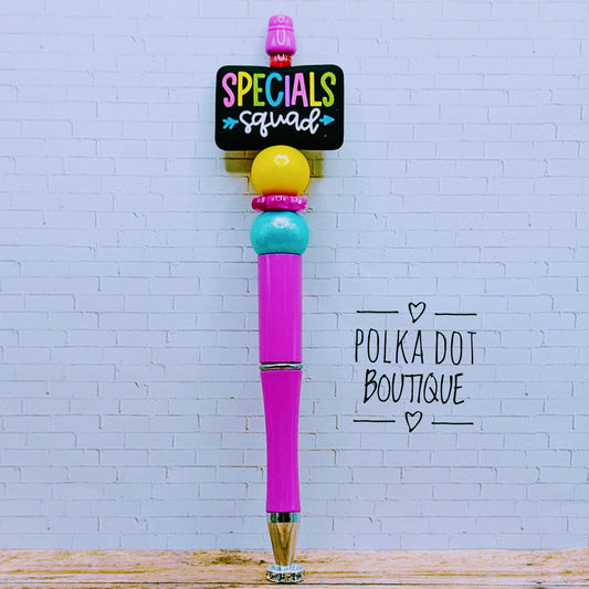 Teacher / Staff : Specials Squad Silicone Beaded Pen