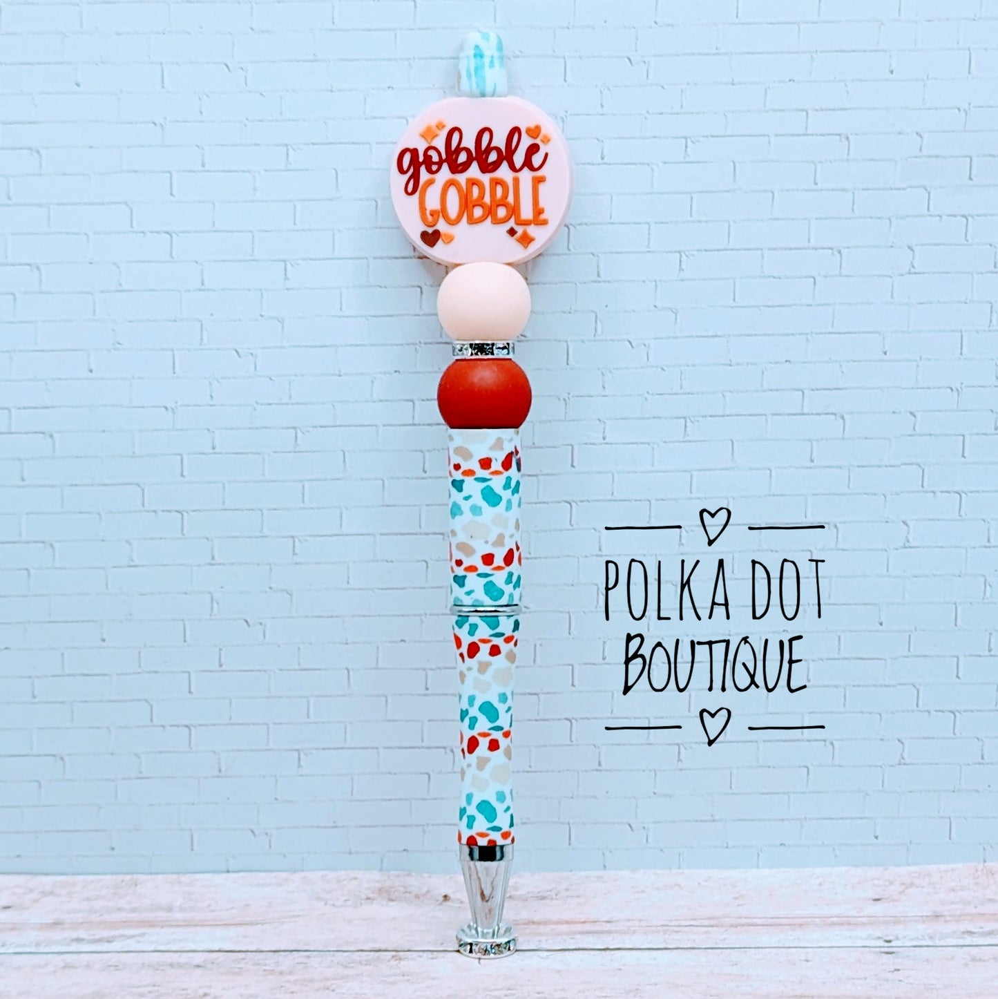 Pen : Gobble Gobble Silicone Beaded Pen