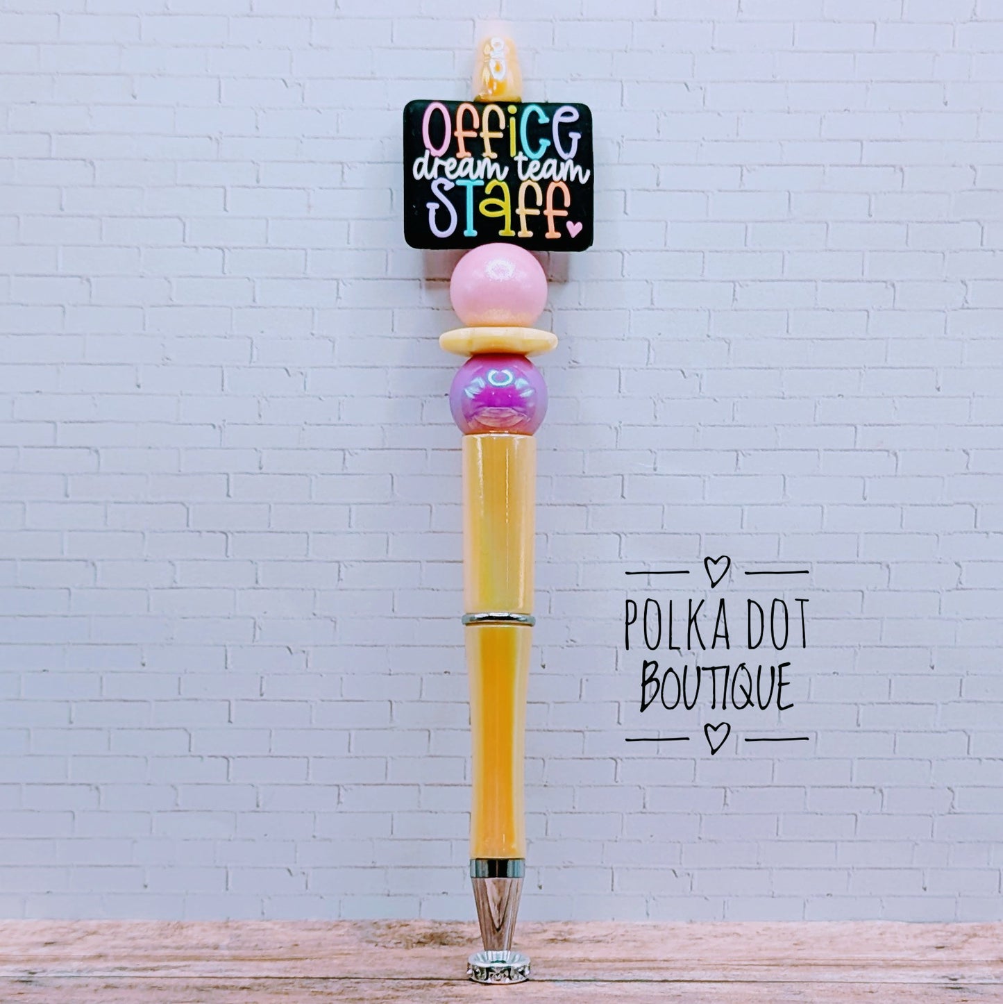 Teacher / Staff : Office Dream Team Silicone Beaded Pen