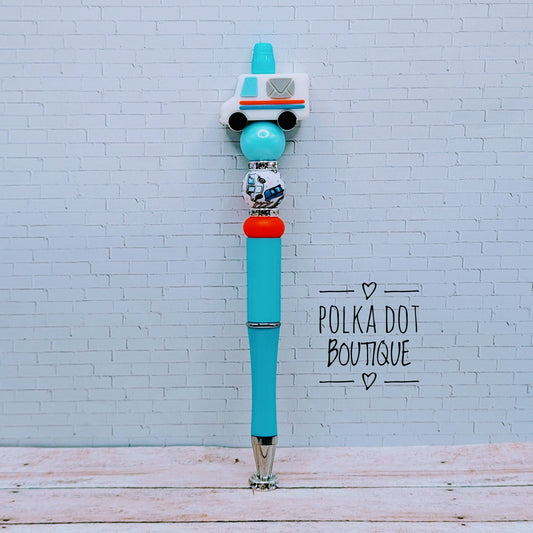 Career : Mail Truck Silicone Beaded Pen