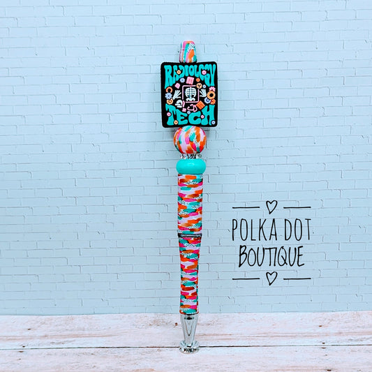 Career : Radiology Tech Silicone Beaded Pen