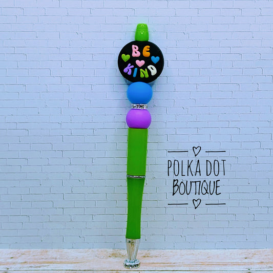 Be Kind Silicone Beaded Pen