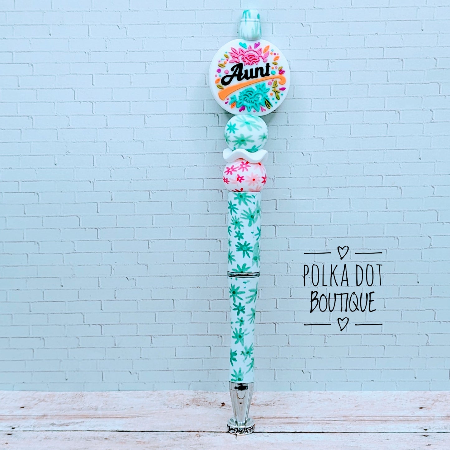 Aunt Silicone Beaded Pen