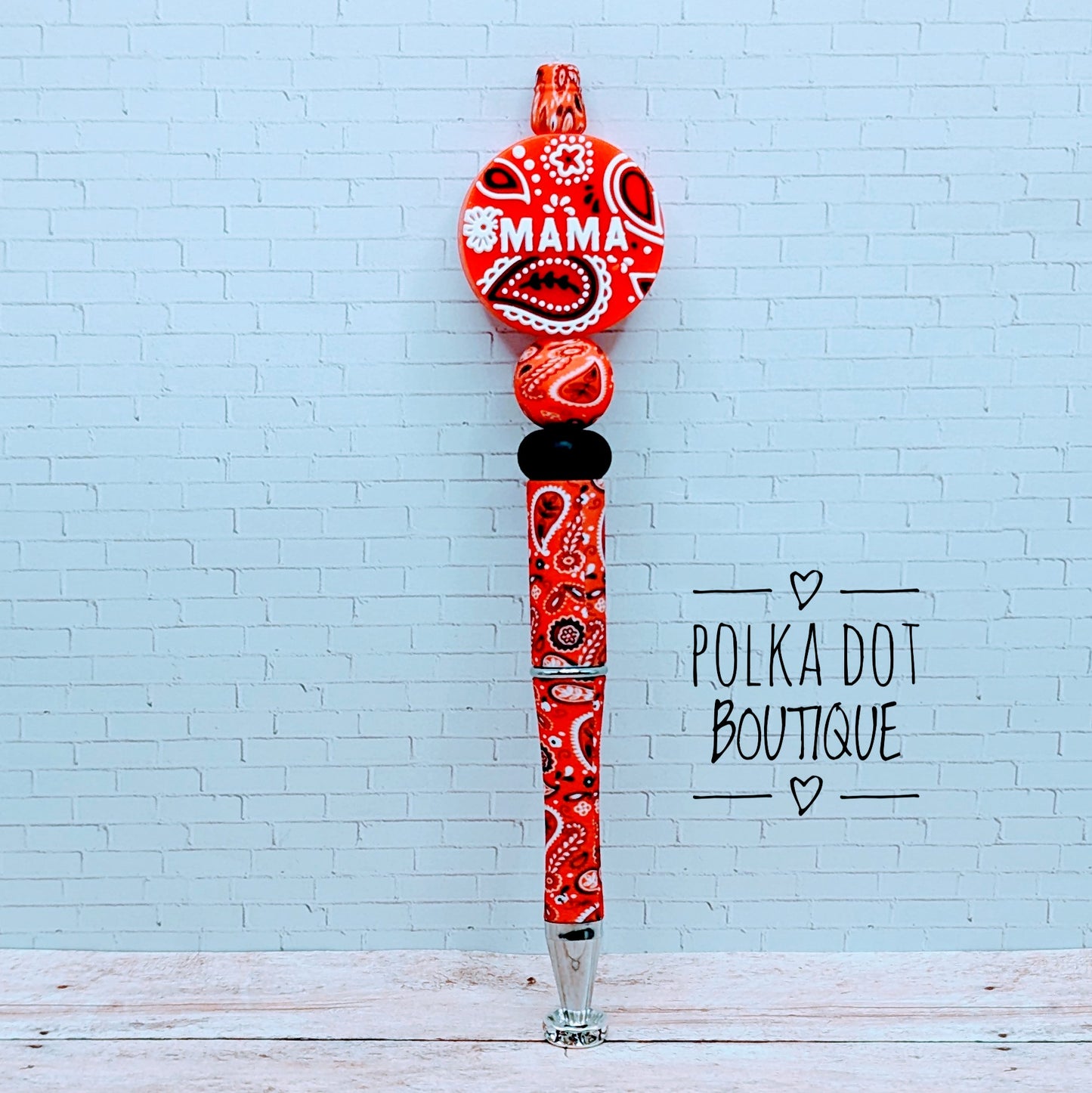 Mama Silicone Beaded Pen
