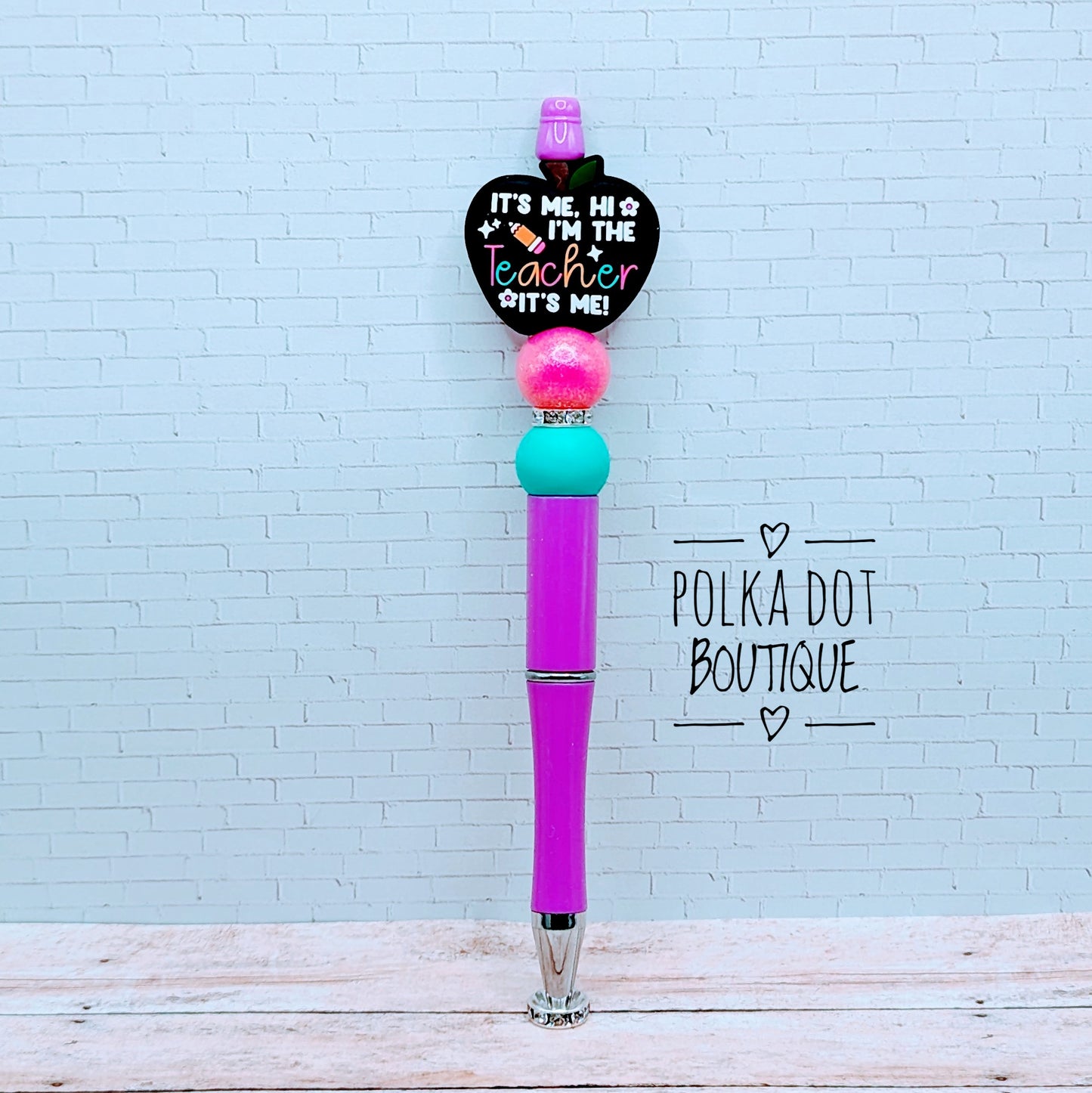 Teacher : Silicone Beaded Pen
