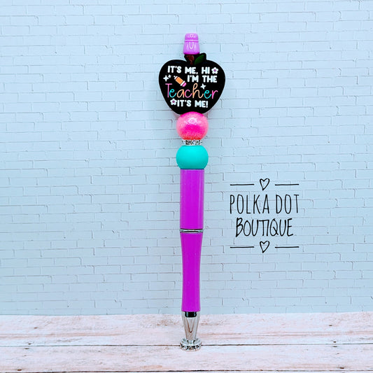 Teacher : Silicone Beaded Pen