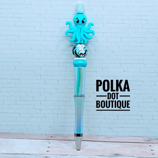 Octopus Silicone Beaded Pen