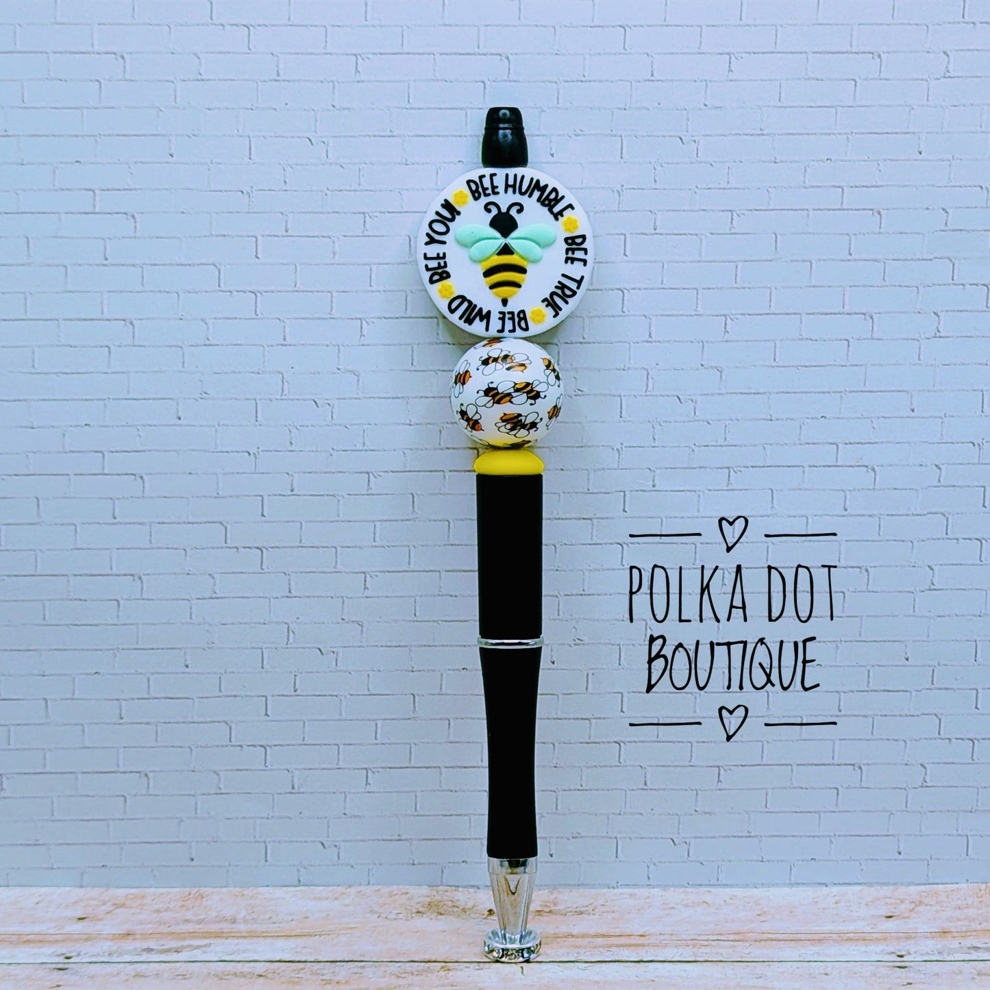 Bee Humble Silicone Beaded Pen