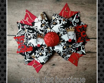 Poison Apple Pinwheel Bow