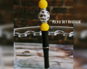 Bee Silicone Beaded Pen