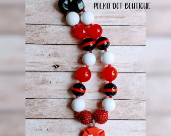 Firefighter Clay Chunky Necklace