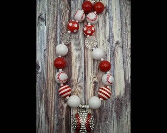 Baseball Chunky Necklace