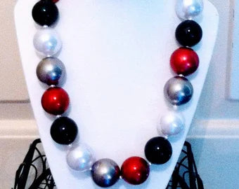 Ohio State Themed Chunky Necklace