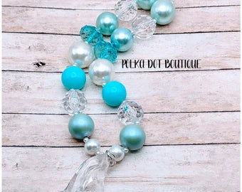 Glass Slipper Chunky Necklace