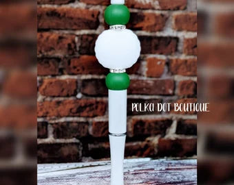 Golf Ball Silicone Beaded Pen