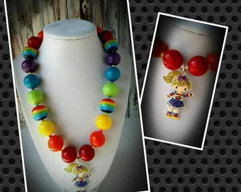 Rainbow Brite Chunky Necklace