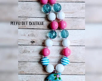 Dolphin Clay Chunky Necklace