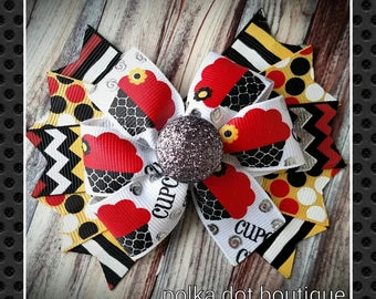 Mouse Inspired Cupcake Pinwheel Bow